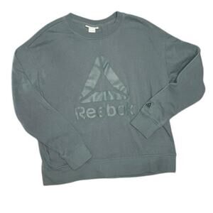Reebok women Sz Large sweater sweatshirt green